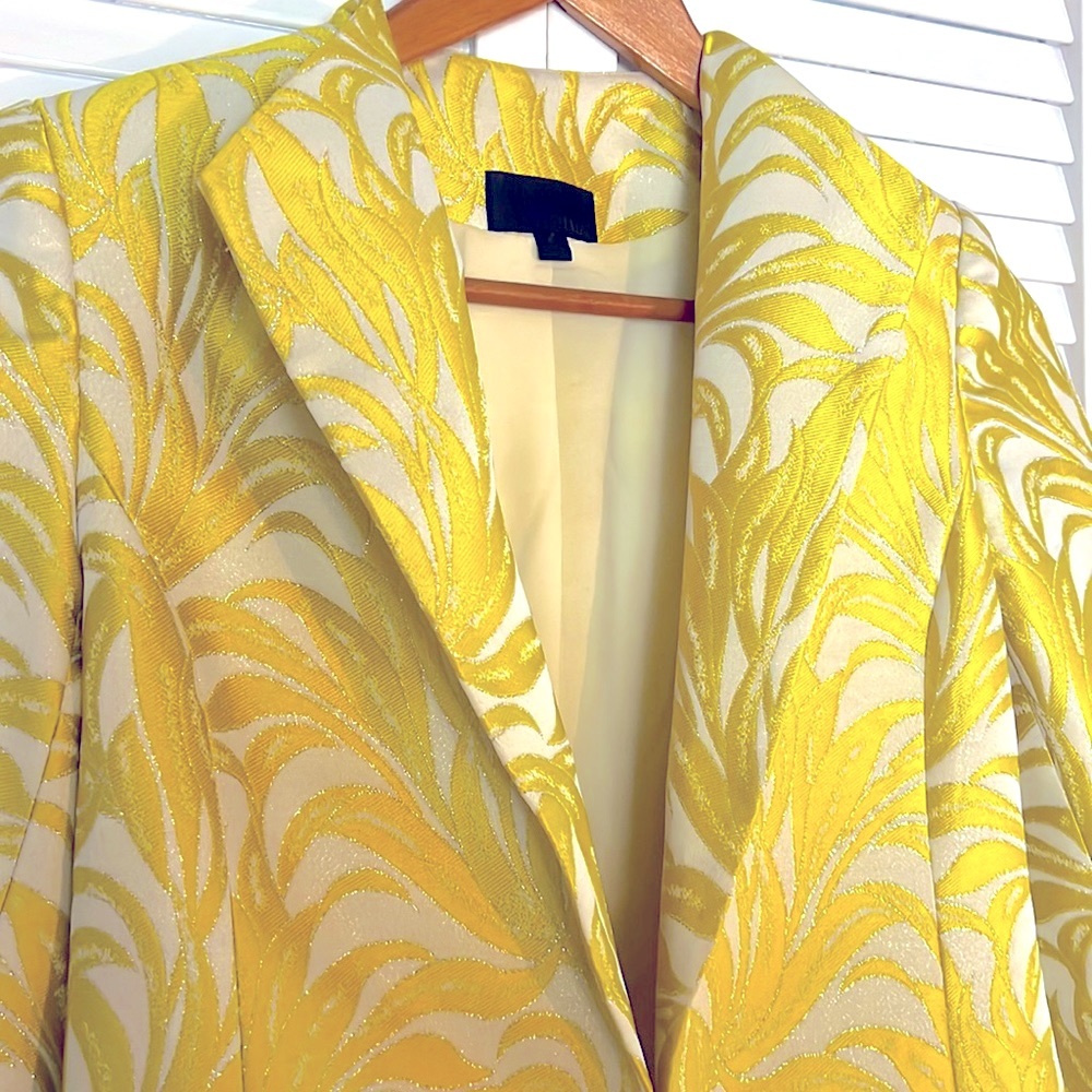 Intermix Printed Metallic Evening Jacket - image 2